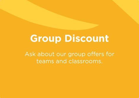 Click here to learn about group discounts for teams and classroms.